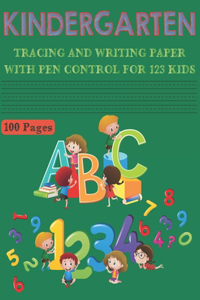 Kindergarten Tracing and Writing Paper with Pen Control for 123 kids
