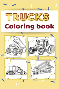 Trucks coloring book