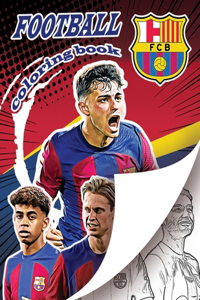 Barcelona Football Superstars Coloring Book