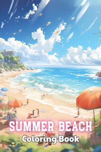 Summer Beach Coloring Book for Adults