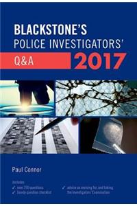 Blackstone's Police Investigators' Q&A 2017