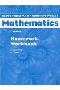 Scott Foresman Addison Wesley Math 2004 Homework Workbook Grade 4