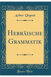 Hebrï¿½ische Grammatik (Classic Reprint)