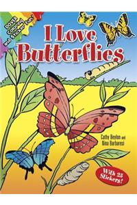 I Love Butterflies Sticker Book