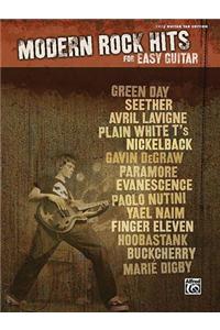 Modern Rock Hits for Easy Guitar: Easy Guitar Tab Edition