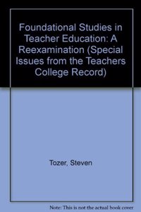 Foundational Studies in Teacher Education