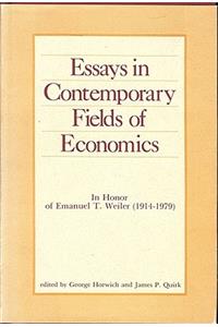 Essays in Contemporary Fields of Economics