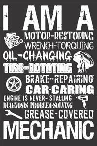 Notebook for car auto mechanic tuner and racer