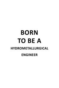 Born To Be A Hydrometallurgical Engineer