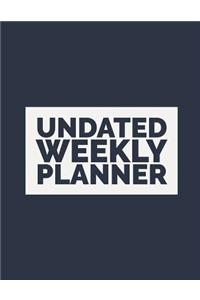 Undated Weekly Planner