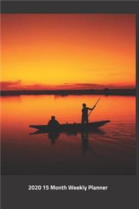 Plan On It 2020 Weekly Calendar Planner - Sunrise Fishing