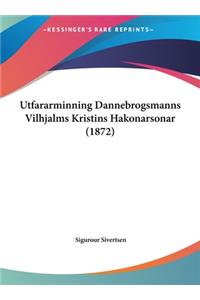 Utfararminning Dannebrogsmanns Vilhjalms Kristins Hakonarsonar (1872)