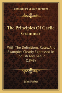 Principles Of Gaelic Grammar: With The Definitions, Rules, And Examples Clearly Expressed In English And Gaelic (1848)