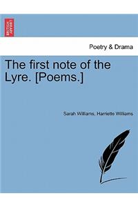 First Note of the Lyre. [Poems.]