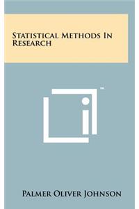 Statistical Methods in Research