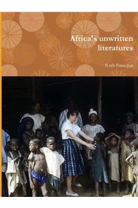 Africa's unwritten literatures
