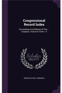 Congressional Record Index