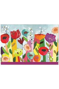 Note Card Brilliant Floral