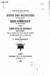 Biens des municipes en droit romain, Biens communaux en droit français