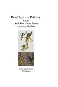 Bead tapestry patterns loom audubon house finch audubon warbler
