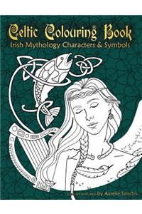 Celtic Colouring Book of Irish Mythology Characters & Symbols