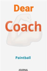 Dear Coach Paintball Journal