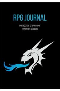 RPG Journal Hexagonal Graph Paper for Maps Drawing