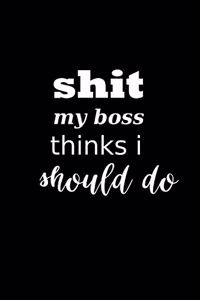 2020 Daily Planner Funny Saying Shit My Boss Thinks I Should Do 388 Pages