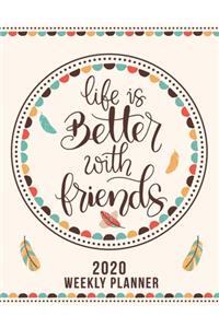 2020 Friendship Weekly Planner dated with to do notes