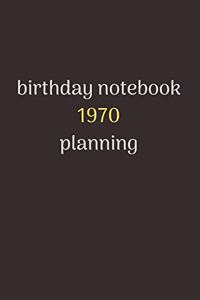 notebook birthday gift 1970