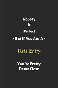 Nobody is perfect but if you are a Data Entry you're pretty damn close