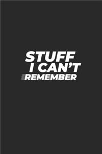 Stuff I Can't Remember Password Logbook