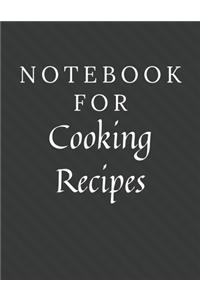 Notebook For Cooking Recipes