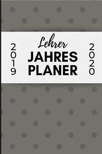 Lehrer Jahres Planer 2019 2020
