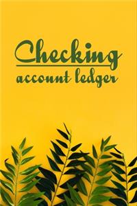Checking Account Ledger