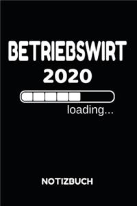 Betriebswirt 2020 Loading Notizbuch