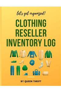 Clothing Reseller Inventory Log Book