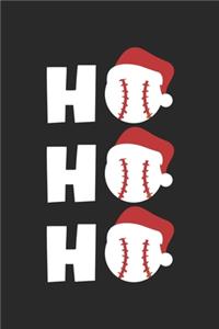 Baseball Notebook - Ho Ho Ho Journal - Baseball Player Diary