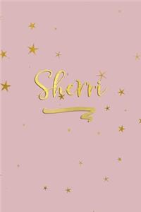 Sherri: Personalized Journal to Write In - Rose Gold Line Journal