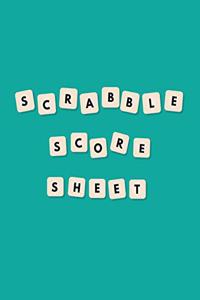 Scrabble Score Sheet