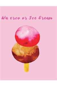 Watercolor ice cream