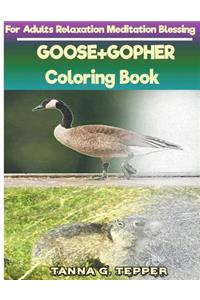 GOOSE+GOPHER Coloring book for Adults Relaxation Meditation Blessing