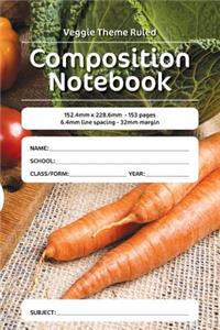 Veggie Theme Ruled Composition Notebook