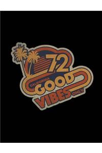 Retro Good Vibes Composition Book