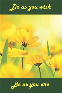 Do as you wish Be as you are