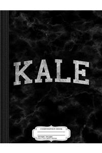 Vintage Kale University Funny Vegan Composition Notebook