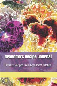 Grandma's Recipe Journal