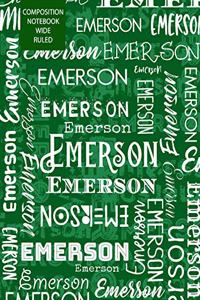 Emerson Composition Notebook Wide Ruled