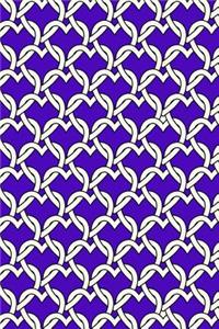 Journal Notebook Chained Hearts Pattern 4