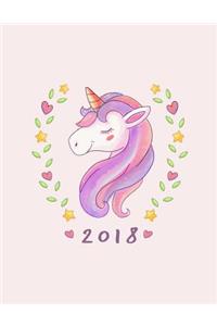 Unicorn 2018 Weekly Planner